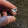 925 Sterling Silver three stone CZ ring Image 6