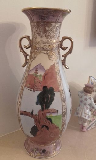 Nippon Hand Painted Vase