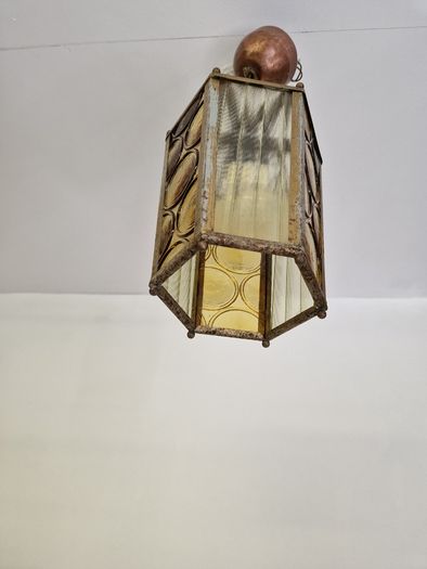 Antigue French Copper lantern ceiling light