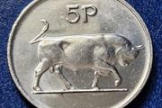 Ireland Unc 1980 Decimal 5 pence Large type