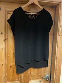 Black lace top size 14