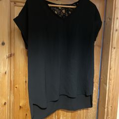 Black lace top size 14