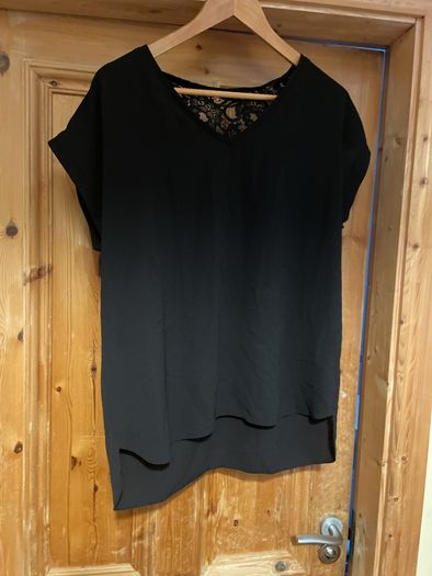 Black lace top size 14