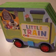 Little Train 2 in 1 pull-back storybook