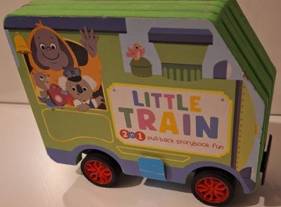 Little Train 2 in 1 pull-back storybook
