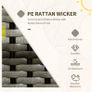 Outdoor Rattan Patio Furniture Set - NEW in box Image 6