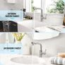 Kitchen Tap With 3 Function Sprayer, Pull Out Mixer With 360 Swivel, Single Handle Sink Tap for Bathroom or Kitchen, Stainless Steel Image 6