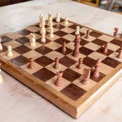 Brand New Handcrafted Chessboard - Walnut, Maple, Oak