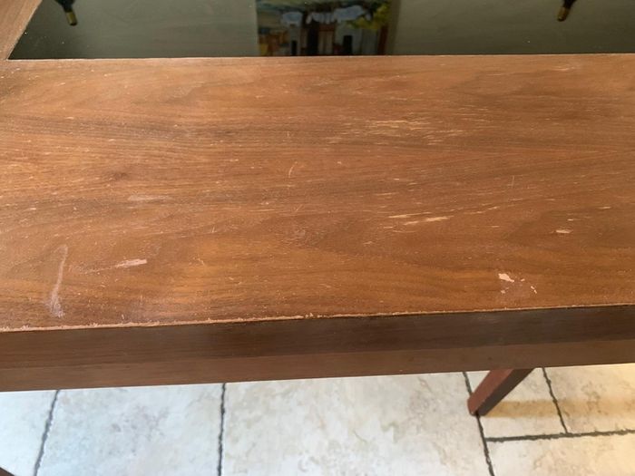 table and four chairs