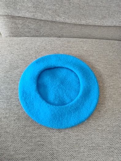 100% wool beret blue adult one size fits all see last photo for exact measurements FREE STANDARD POSTAGE INCLUDED