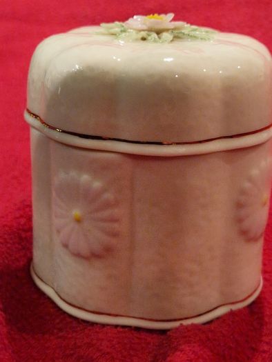 Belleek Trinket Jar