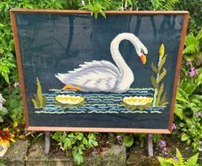 Vintage fire screen