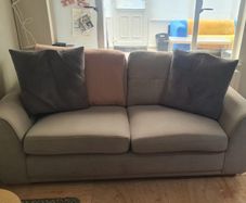 2 sofa and pouffe