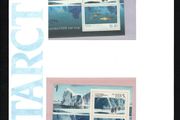1990 Australia/ Russia Stamp Joint Issue Commemorating Scientific Co-operation in Antarctica Pack with Miniature Sheets