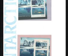 1990 Australia/ Russia Stamp Joint Issue Commemorating Scientific Co-operation in Antarctica Pack with Miniature Sheets