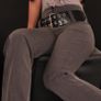 Trousers_with_high_waistband_and L-Belt__Color_GREY size 12 14 16 Image 2