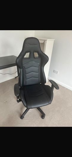 black gaming chair