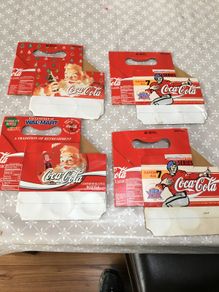 Coca Cola bottles carrier Rare Super Bowl XXIX and Christmas