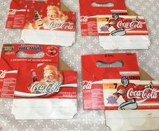 Coca Cola bottles carrier Rare Super Bowl XXIX and Christmas