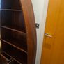Wooden boat-shaped bookcase with two drawers Image 4
