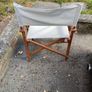 chair folding Folding Wooden Director's Chair featuring a stained hardwood Image 2