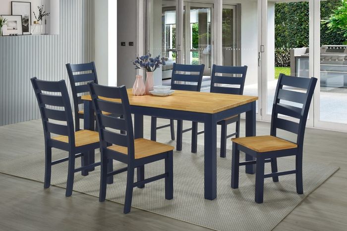 Columbia Navy & Oak Set