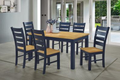 Columbia Navy & Oak Set