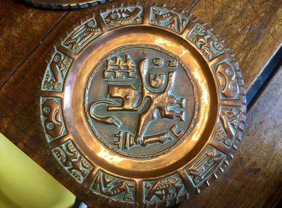 Antique Handmade Copper Charger