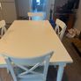 Kitchen Dining Table and 4 Chairs - Extendable Table Image 10