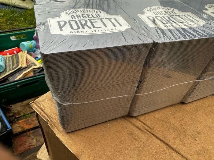 Poretti bale of beer mats