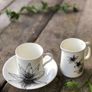Sarah Horne Botanicals Fine Bone China Floral Decadence Espresso Cup and Saucer Image 4
