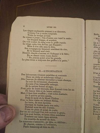 Florian's Fables Books 111 And Iv. 1883 By The Rev James Rice. Paperback In Poor Condition.  See Photos For Same.