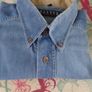 Mens Short Sleeved Denim Cotton Shirt for Sale Image 4