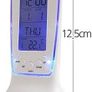 Small Alarm Clock, Led Luminous Music , Mute Lazy Electronic with Temperature Home Decor Room Decoration Image 2