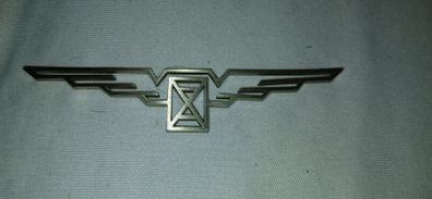 Longines Watch Company Logo Medallion, Emblem, Display NOS 4in Wings