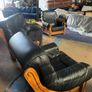 Dark green 3 seater sofa plus 2 matching chairs Image 4