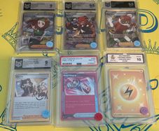 pokemon cards 6 GRADED CARDS