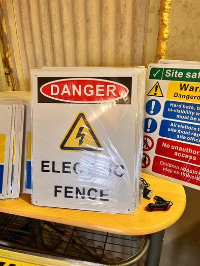 large metal signs