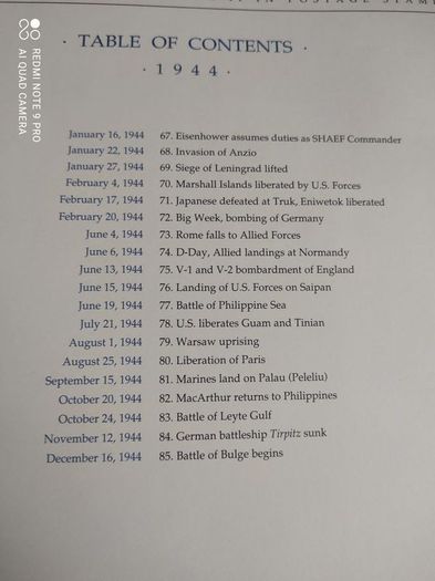 The History of World War II in the postage stamps