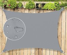 Sun Shade Sail Waterproof Outdoor Garden Patio Party Sunscreen Awning 2x2x2m Triangle Canopy 98% UV Block with Free Rope