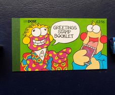 Ireland 1996 Greetings Stamp Booklet.Zig and Zag.Complete 2 Panes.