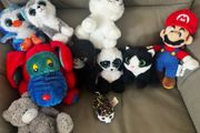 Selection of TY, Mario soft toys