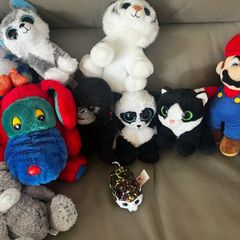 Selection of TY, Mario soft toys