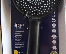 Shower head croydex aqua air 5 function black