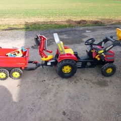toy tractor and trailer
