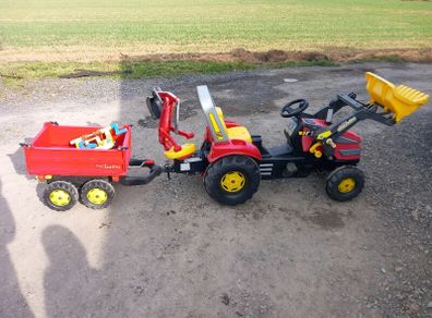 toy tractor and trailer