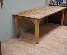 Antique Pine Country Farmhouse Table
