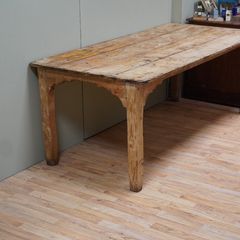Antique Pine Country Farmhouse Table