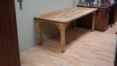 Antique Pine Country Farmhouse Table