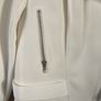 White heavy Outline zip up jacket size 8 Image 8
